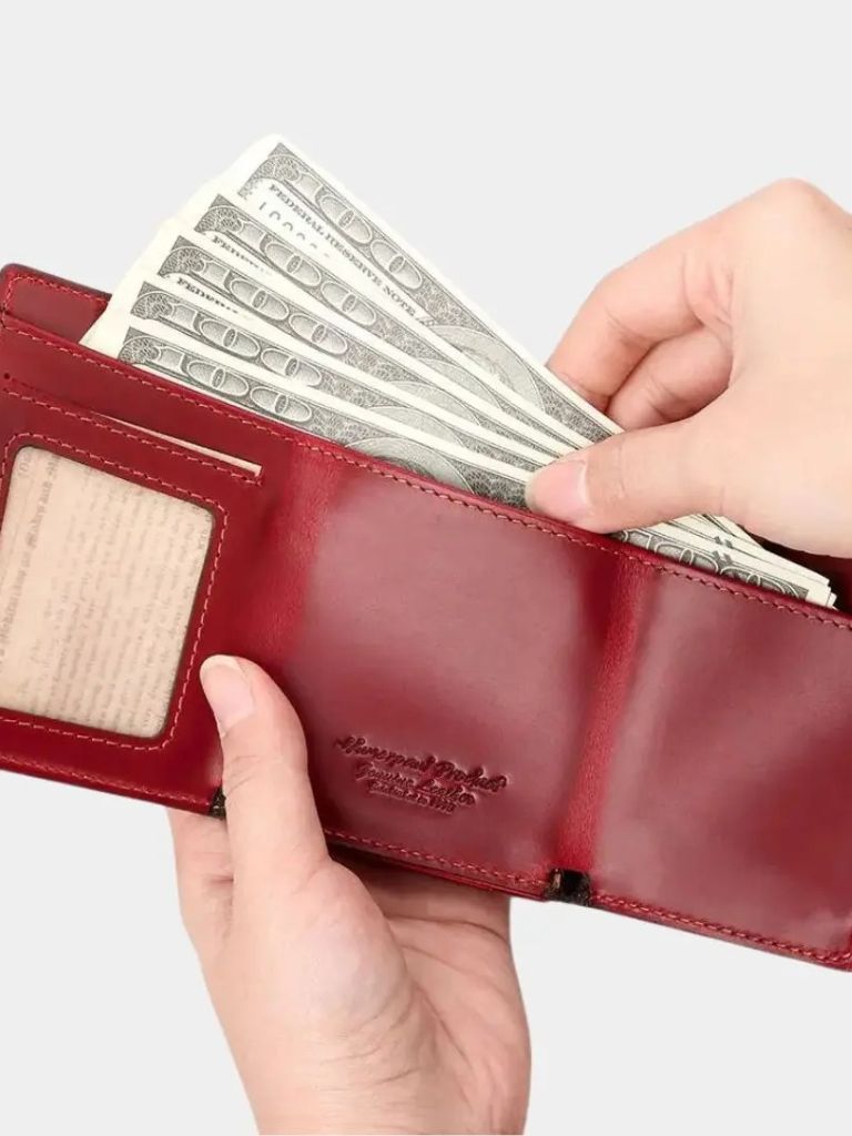 Leather Magnet Wallet Anti-Scam - CAAYWORLD CAAYWORLD