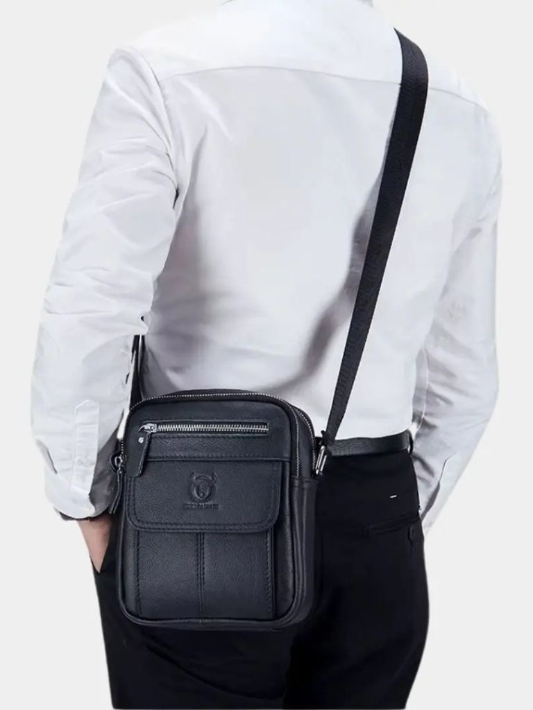 Leather Messenger Bag - CAAYWORLD CAAYWORLD