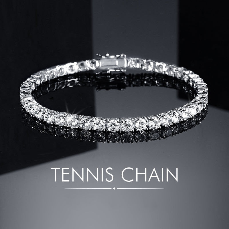 1 pcs Classic Foldover Clasp Tennis Bracelet Shineofidamond