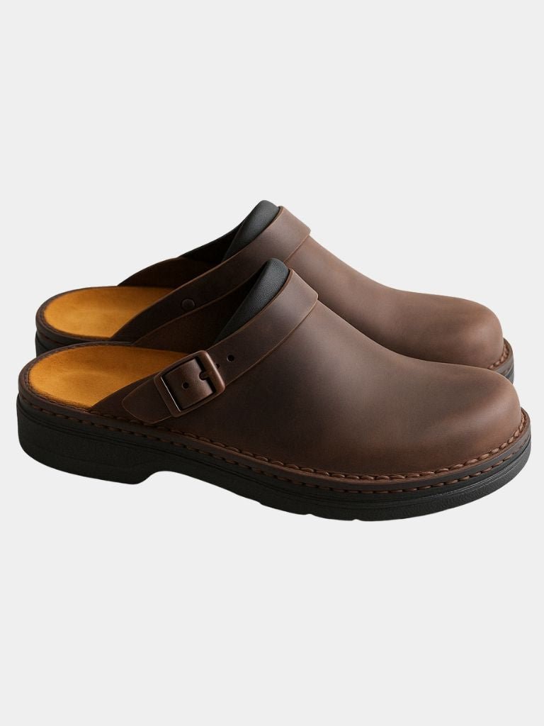 Men´s Leather Clog - CAAYWORLD CAAYWORLD