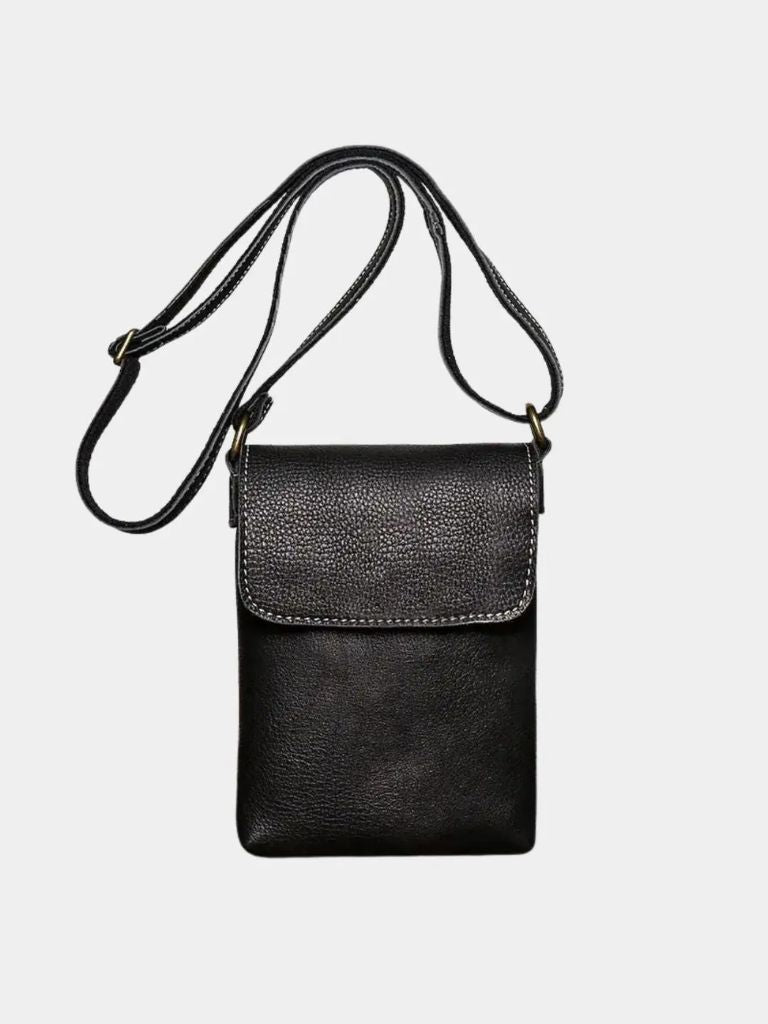 Men's Mini Leather Shoulder Bag - CAAYWORLD CAAYWORLD