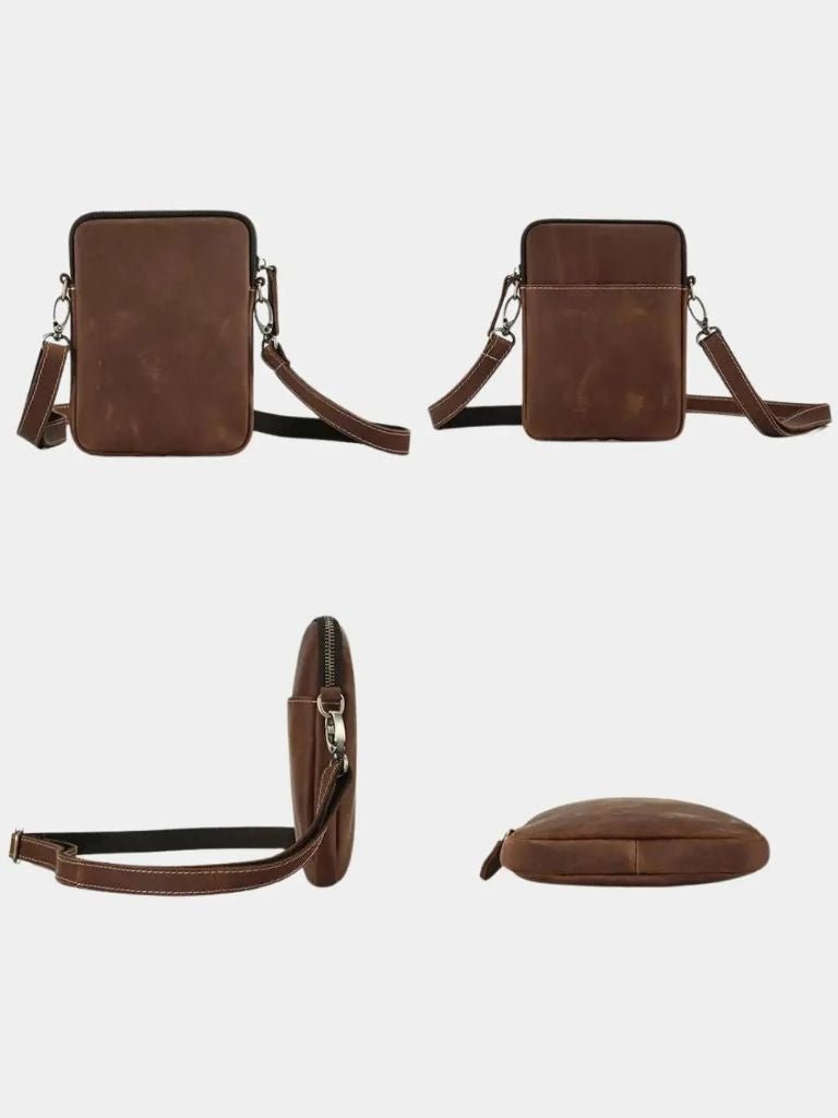 Minimalist Crossbody Leather Bag - CAAYWORLD CAAYWORLD