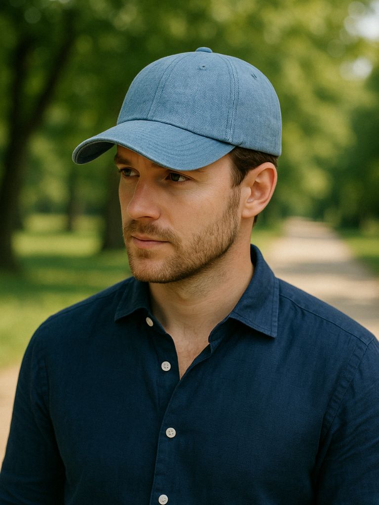 Minimalist Denim Cap - CAAYWORLD CAAYWORLD