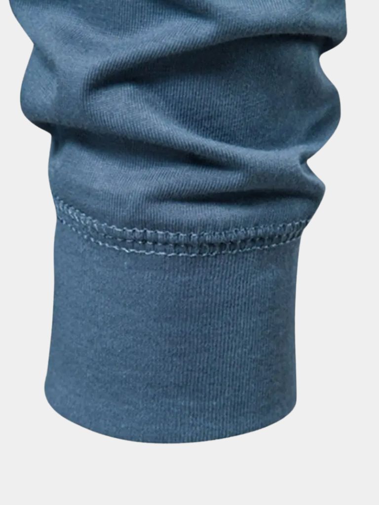 Minimalist Henley Neck Long Sleeve T-Shirt - CAAYWORLD CAAYWORLD