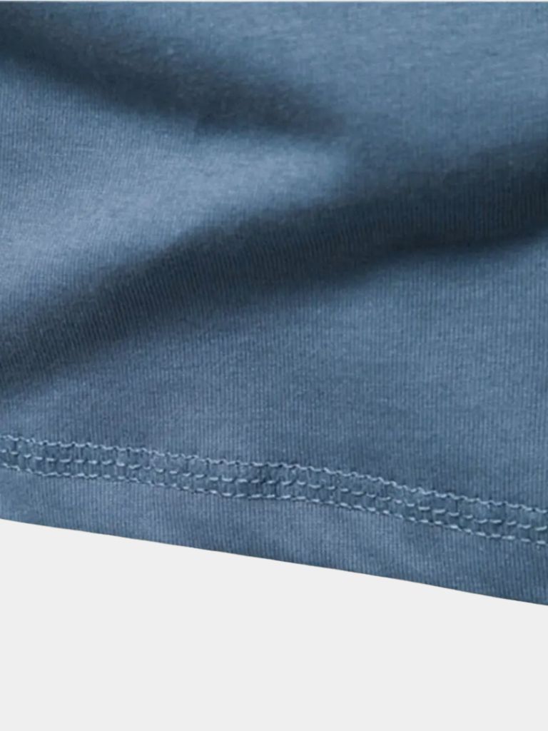 Minimalist Henley Neck Long Sleeve T-Shirt - CAAYWORLD CAAYWORLD