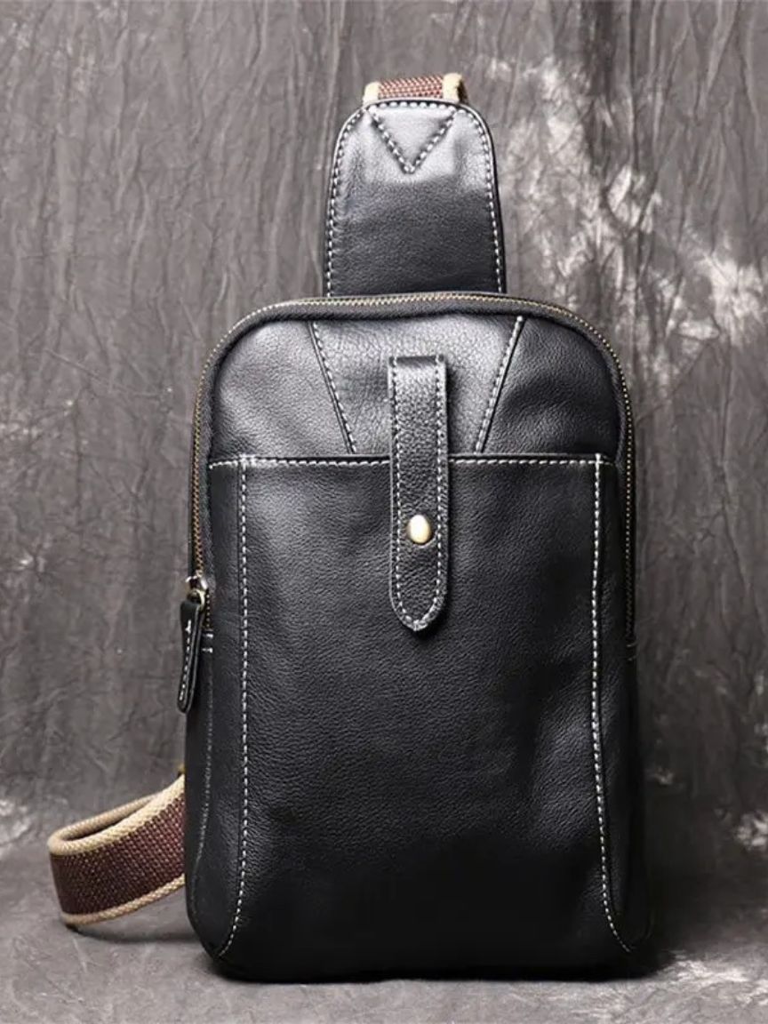 Minimalist Leather Shoulder Bag - CAAYWORLD CAAYWORLD