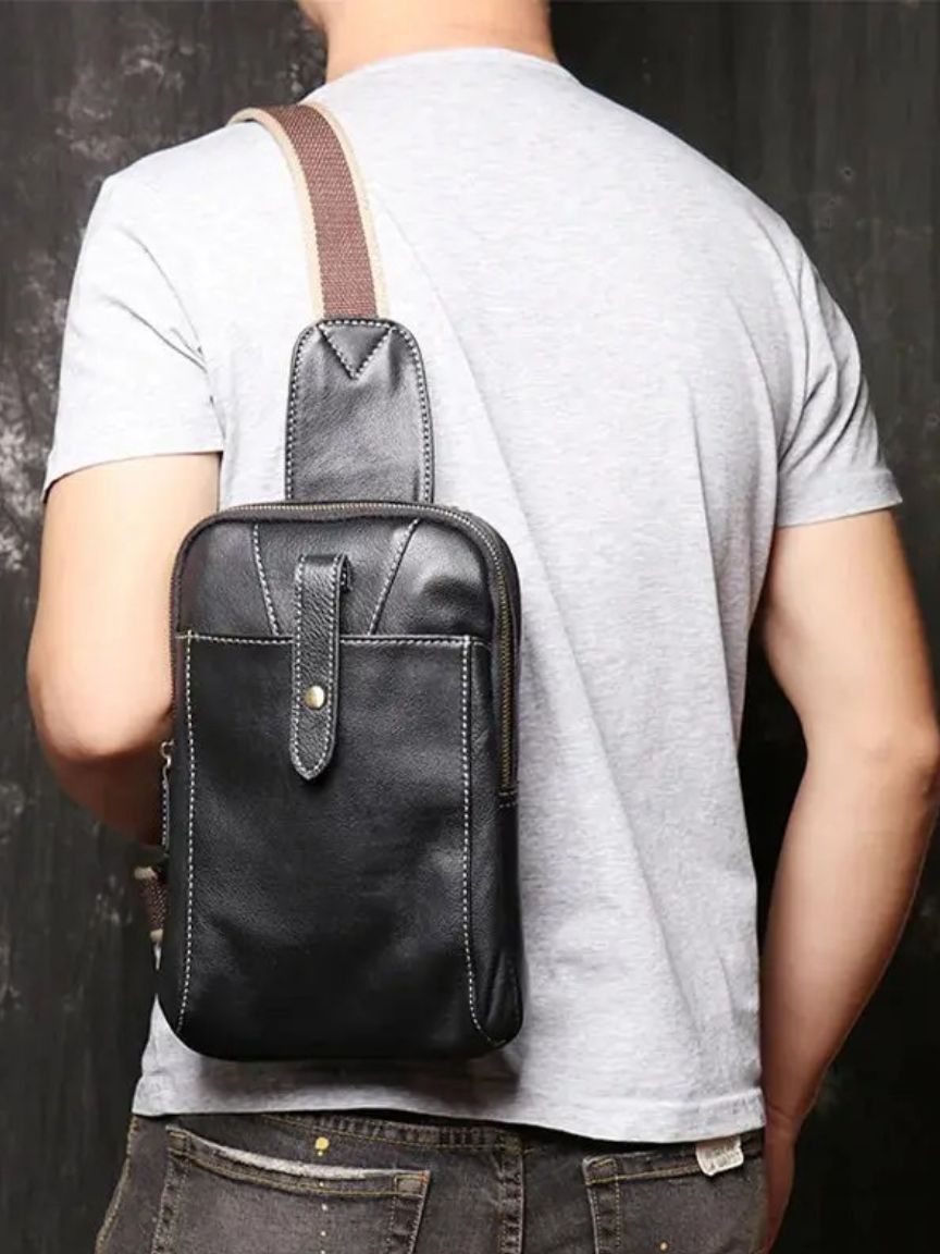 Minimalist Leather Shoulder Bag - CAAYWORLD CAAYWORLD