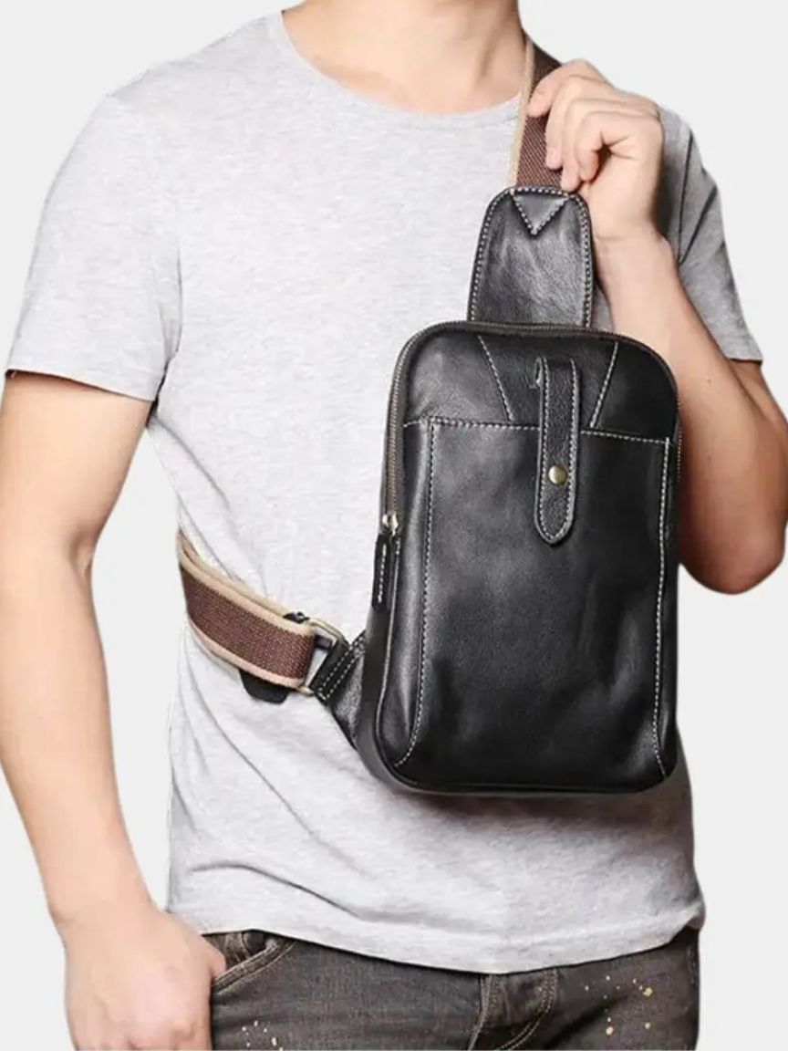 Minimalist Leather Shoulder Bag - CAAYWORLD CAAYWORLD