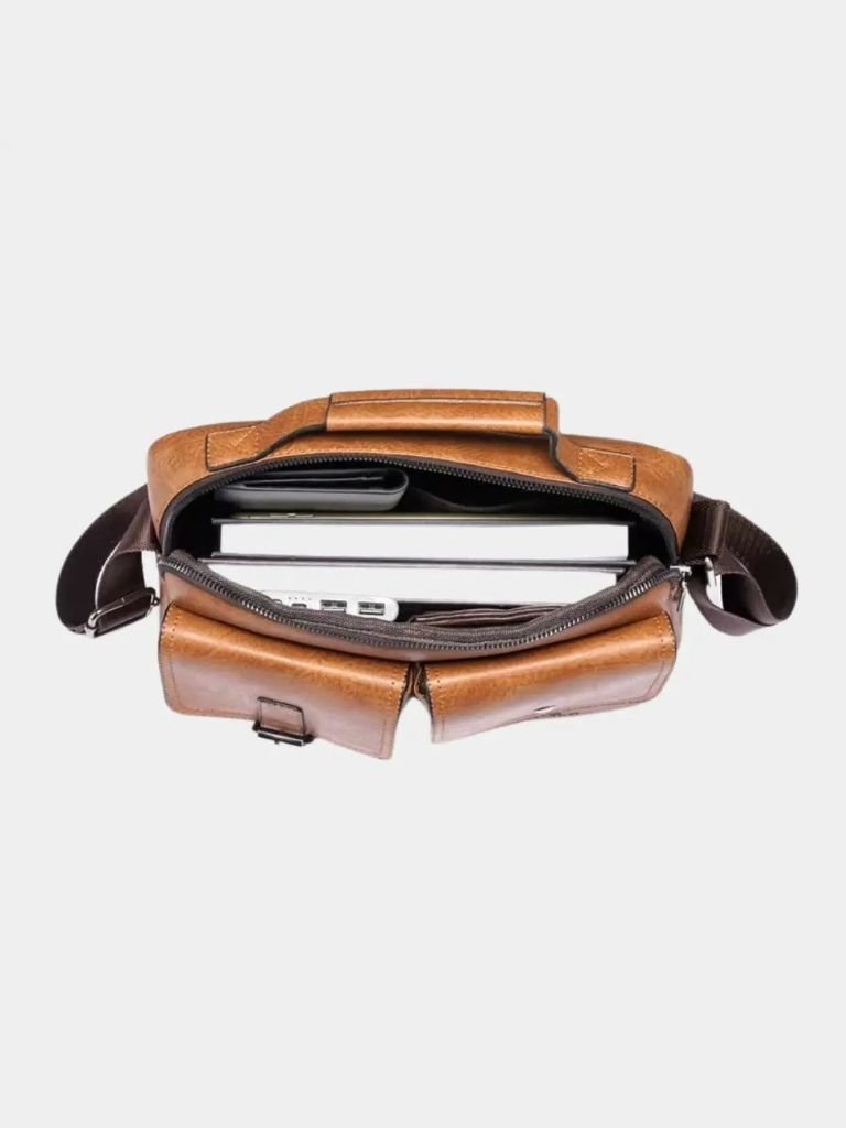Retro Leather Square Shoulder Bag - CAAYWORLD CAAYWORLD