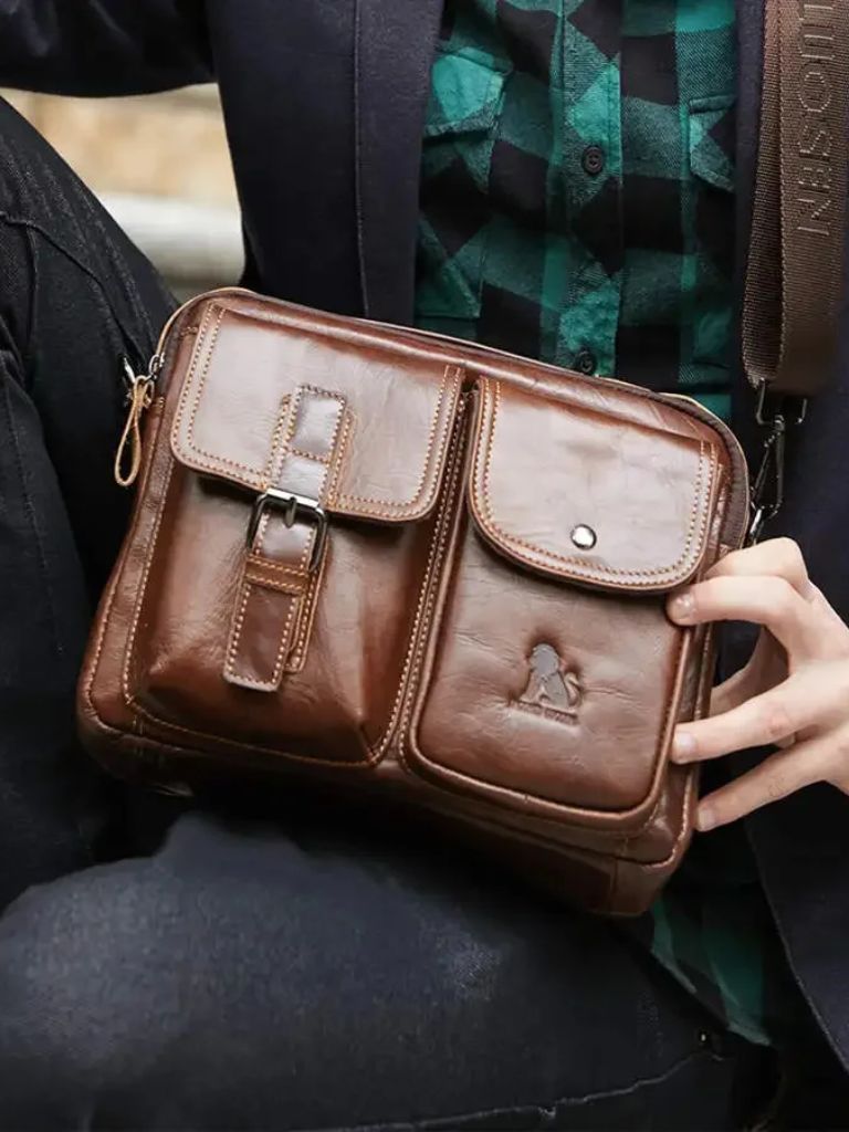 Retro Leather Square Shoulder Bag - CAAYWORLD CAAYWORLD