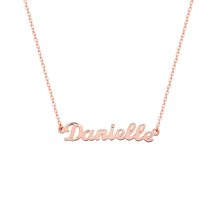 Custom Sterling Silver Name Necklace – Personalized Gift with Box Chain in Silver, Gold or Rose Gold hot