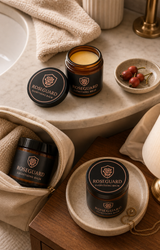 Three Roseguard Everything Balm jars arranged as a stock-up bundle