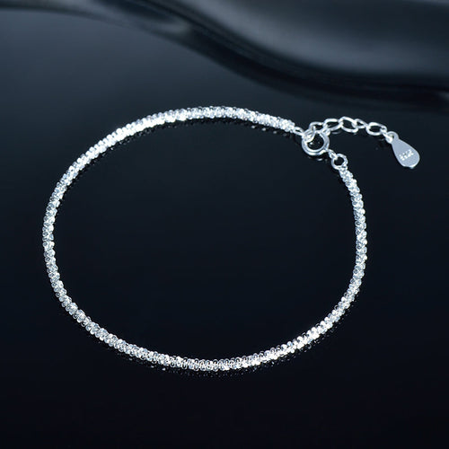 Women Elegant Sterling Silver Tennis Bracelet Shineofdiamond