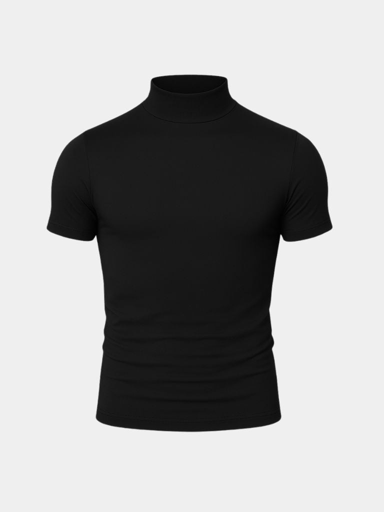 Solid Casual Turtle Neck T-Shirt - CAAYWORLD CAAYWORLD