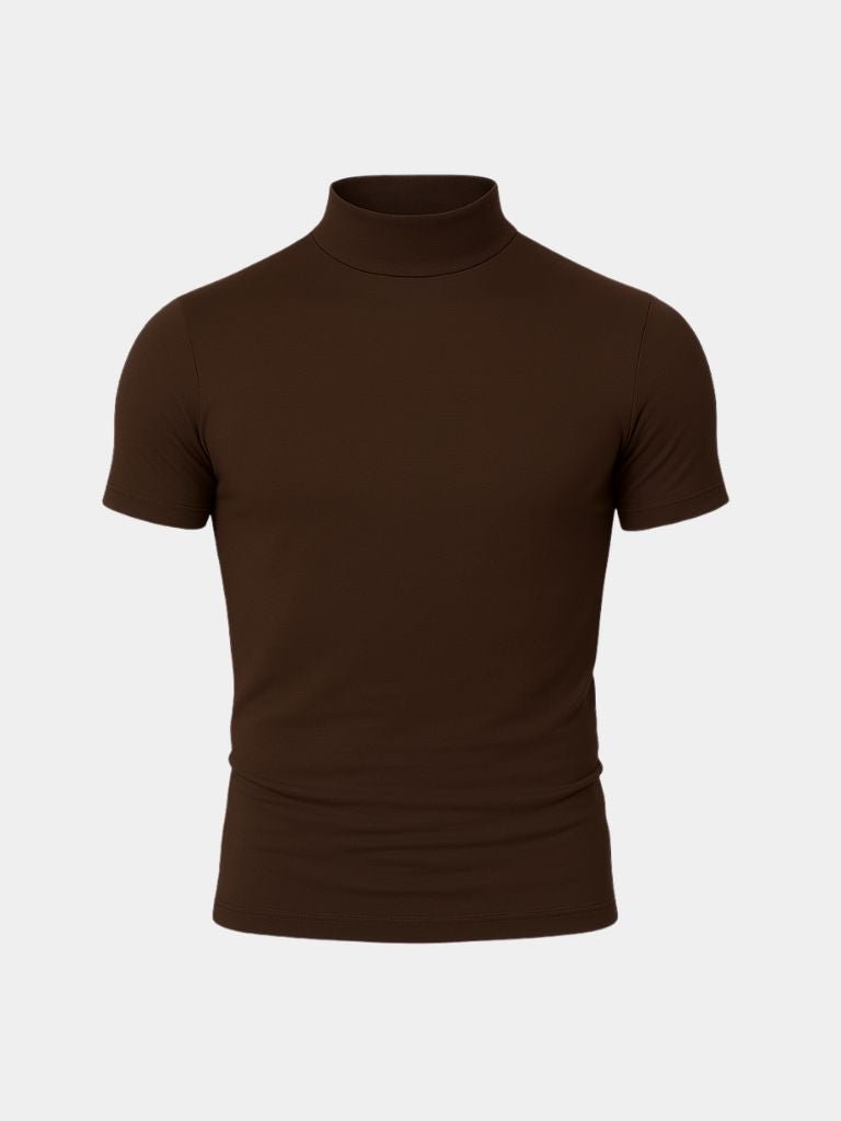 Solid Casual Turtle Neck T-Shirt - CAAYWORLD CAAYWORLD