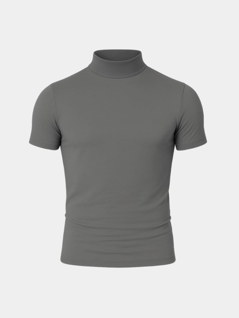 Solid Casual Turtle Neck T-Shirt - CAAYWORLD CAAYWORLD