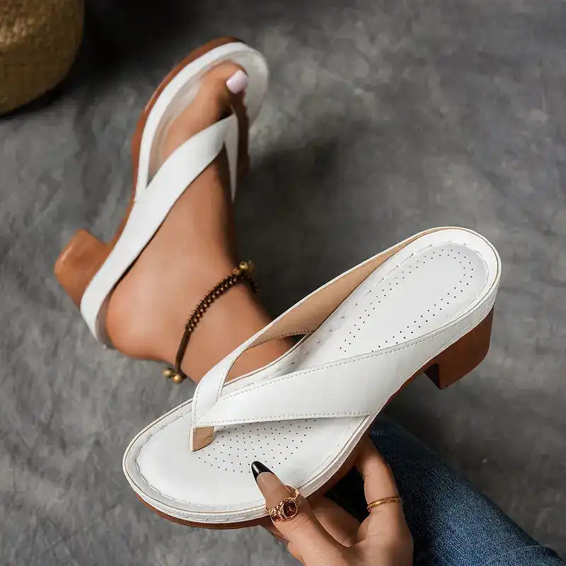 Maeve™ | Elegant Relaxed Block Heel Sandals