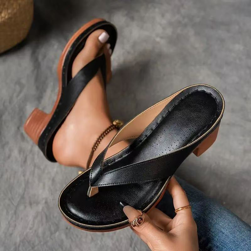 Maeve™ | Elegant Relaxed Block Heel Sandals