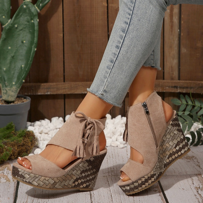 Mary™ | Boho Chic Woven Sandals