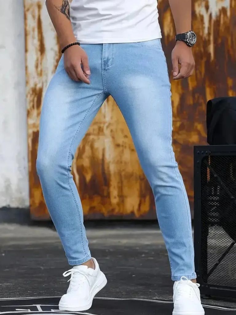 Stretchy Skinny Denim Jeans Trousers - CAAYWORLD CAAYWORLD