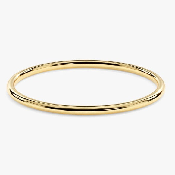 Simple 18k Gold Rose Gold Silver 1.5mm Thin Wedding Band Shineofdiamond