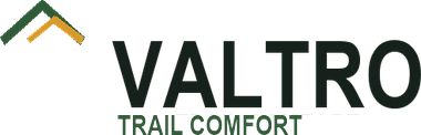 Valtro logo, centered tagline