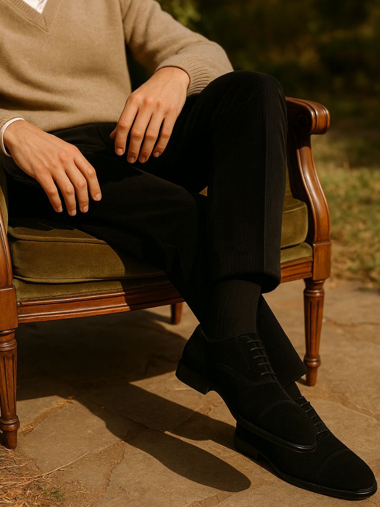 Velvet Monarch Derby Shoes - CAAYWORLD CAAYWORLD