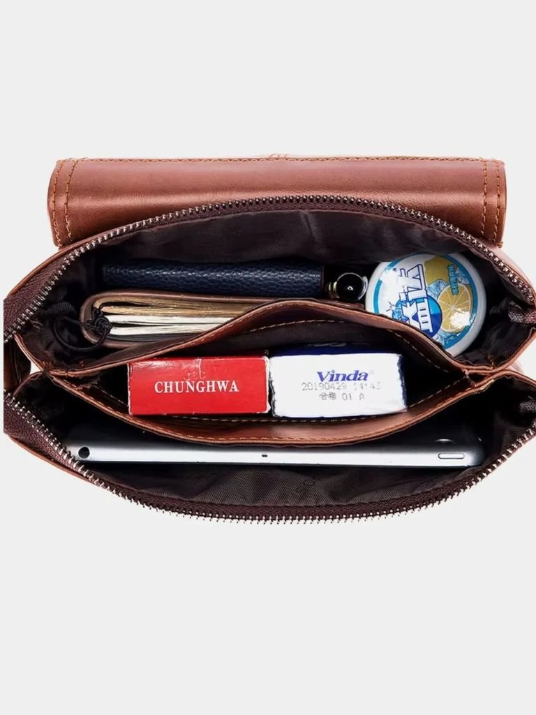 Vintage Leather Shoulder Bag - CAAYWORLD CAAYWORLD