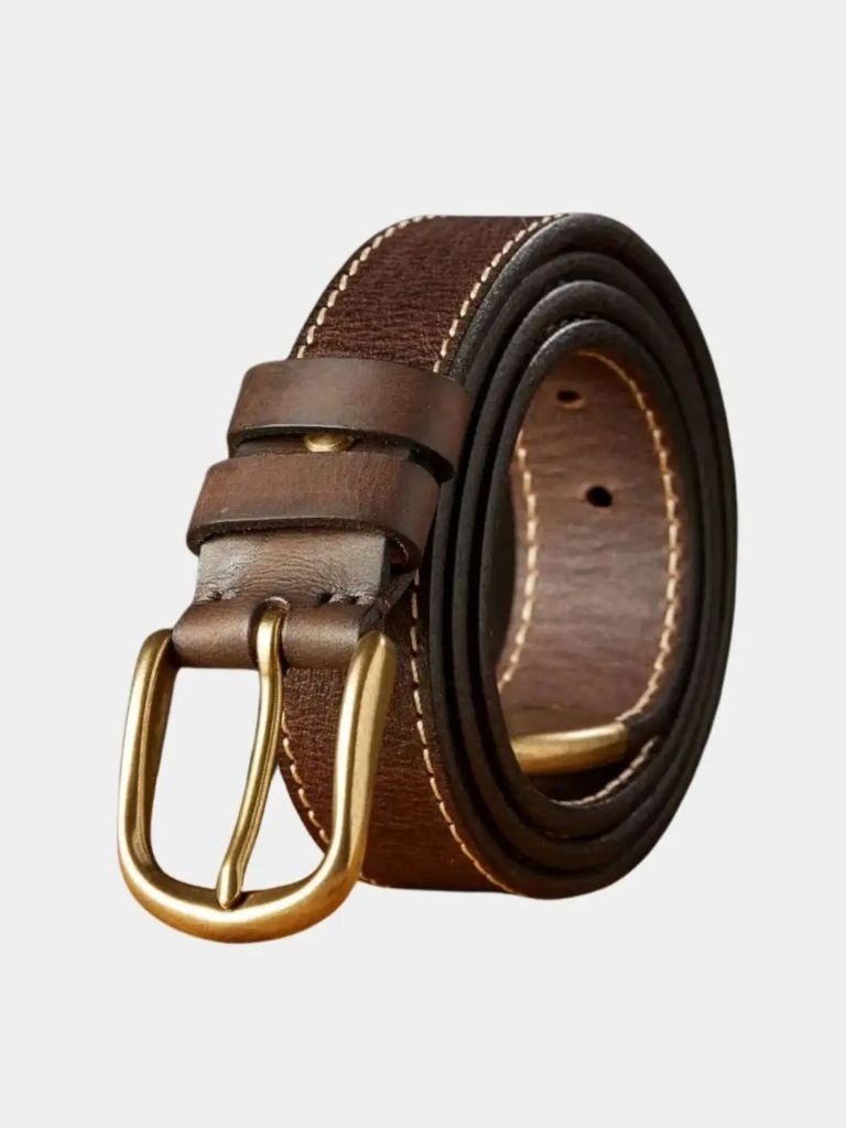 Vintage Leather Thickened Belt - CAAYWORLD CAAYWORLD