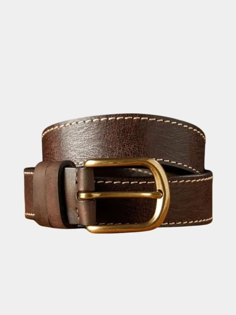 Vintage Leather Thickened Belt - CAAYWORLD CAAYWORLD