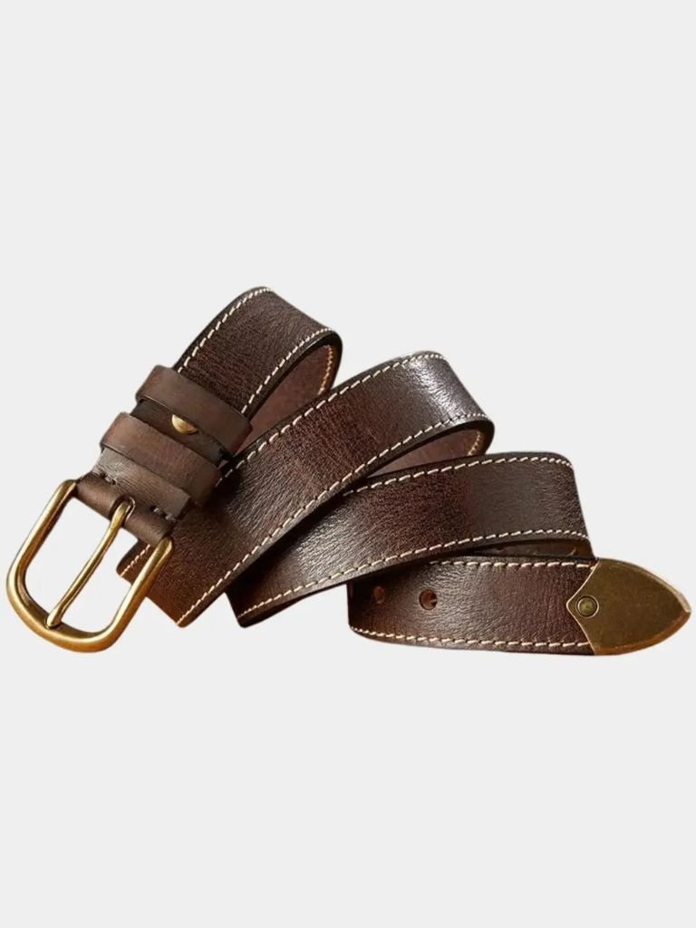 Vintage Leather Thickened Belt - CAAYWORLD CAAYWORLD