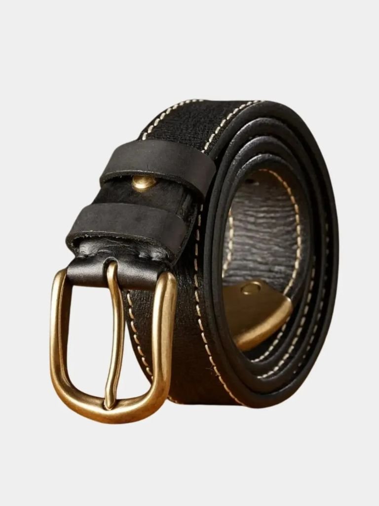 Vintage Leather Thickened Belt - CAAYWORLD CAAYWORLD