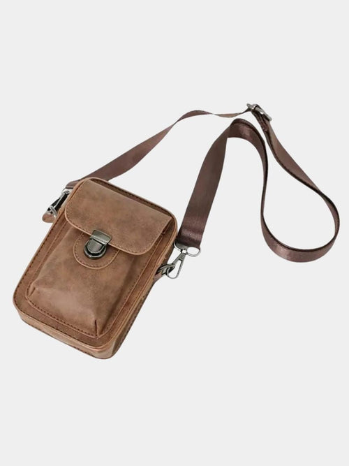Vintage Mini Leather Crossbody Shoulder Bag - CAAYWORLD CAAYWORLD