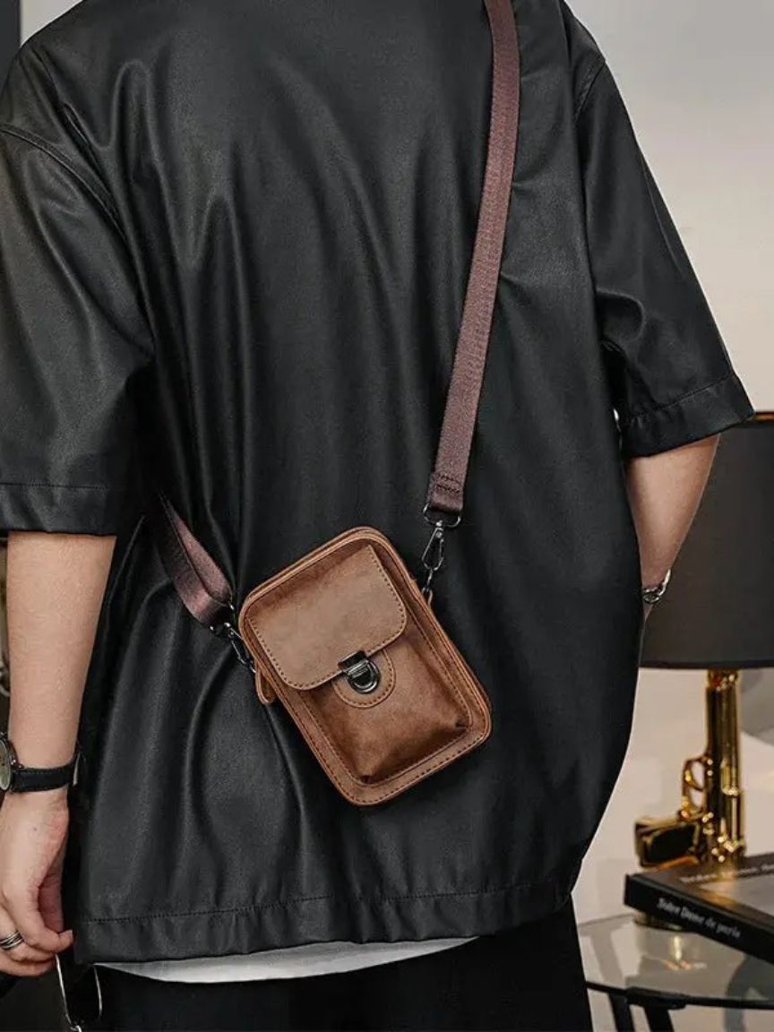 Vintage Mini Leather Crossbody Shoulder Bag - CAAYWORLD CAAYWORLD