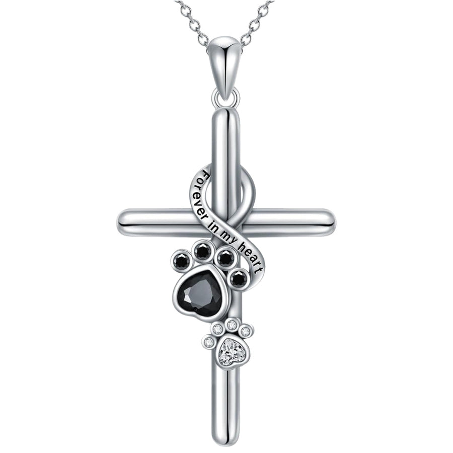 Selina™ | Paw Cross Pendant Necklace