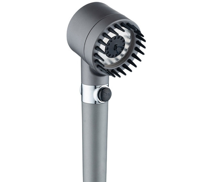 Fluvara gunmetal shower filter head