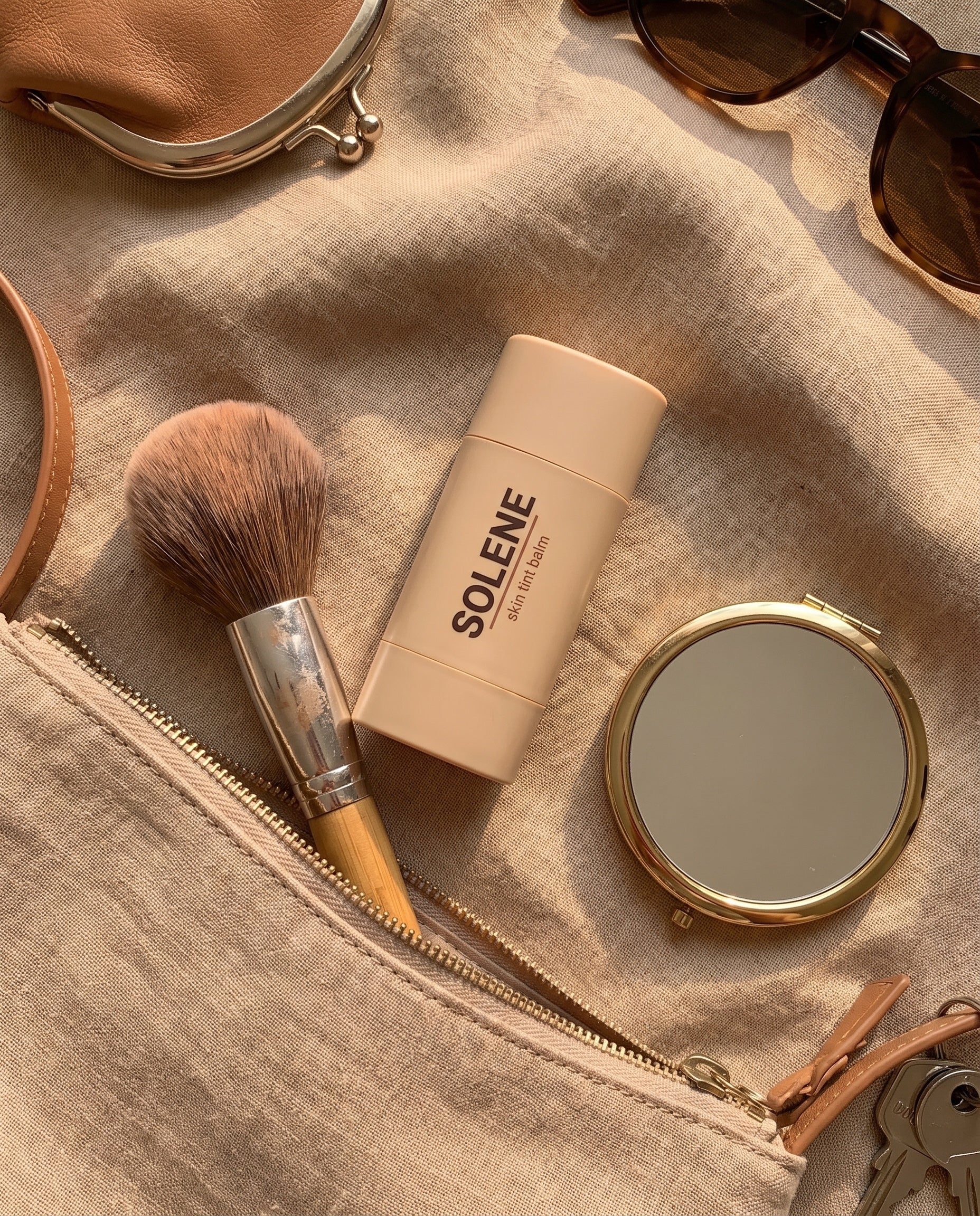 Solene skin tint balm customer flatlay