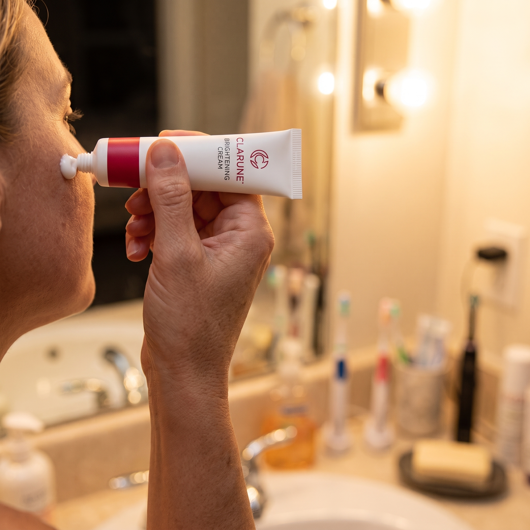Clarune cream in a simple nightly skincare routine