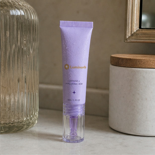 Representative Luminorb roller eye gel routine scene