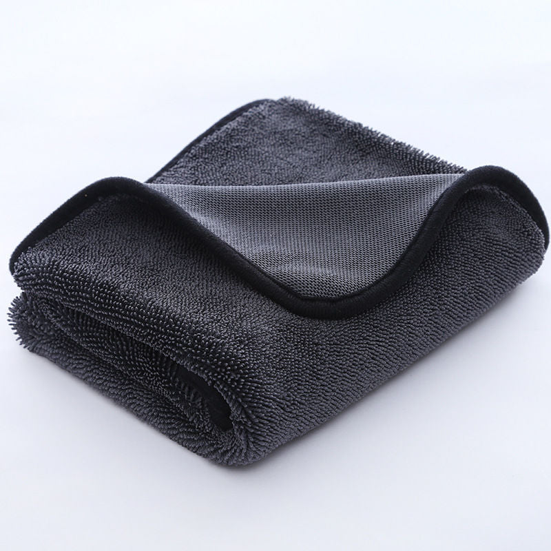 Folded Velcura microfiber cloth ready for cleaning